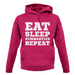 Eat Sleep Gymnastics Repeat unisex hoodie