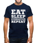 Eat Sleep Gymnastics Repeat Mens T-Shirt