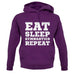 Eat Sleep Gymnastics Repeat unisex hoodie