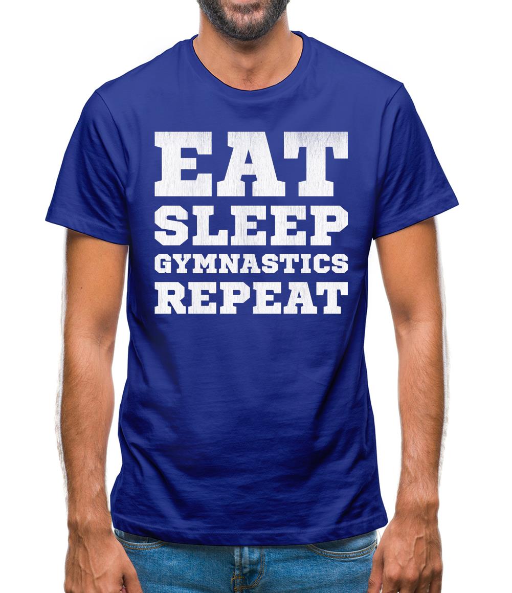 Eat Sleep Gymnastics Repeat Mens T-Shirt