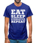 Eat Sleep Gymnastics Repeat Mens T-Shirt