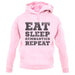 Eat Sleep Gymnastics Repeat unisex hoodie