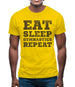 Eat Sleep Gymnastics Repeat Mens T-Shirt