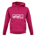 Eat Sleep Gymnastics unisex hoodie