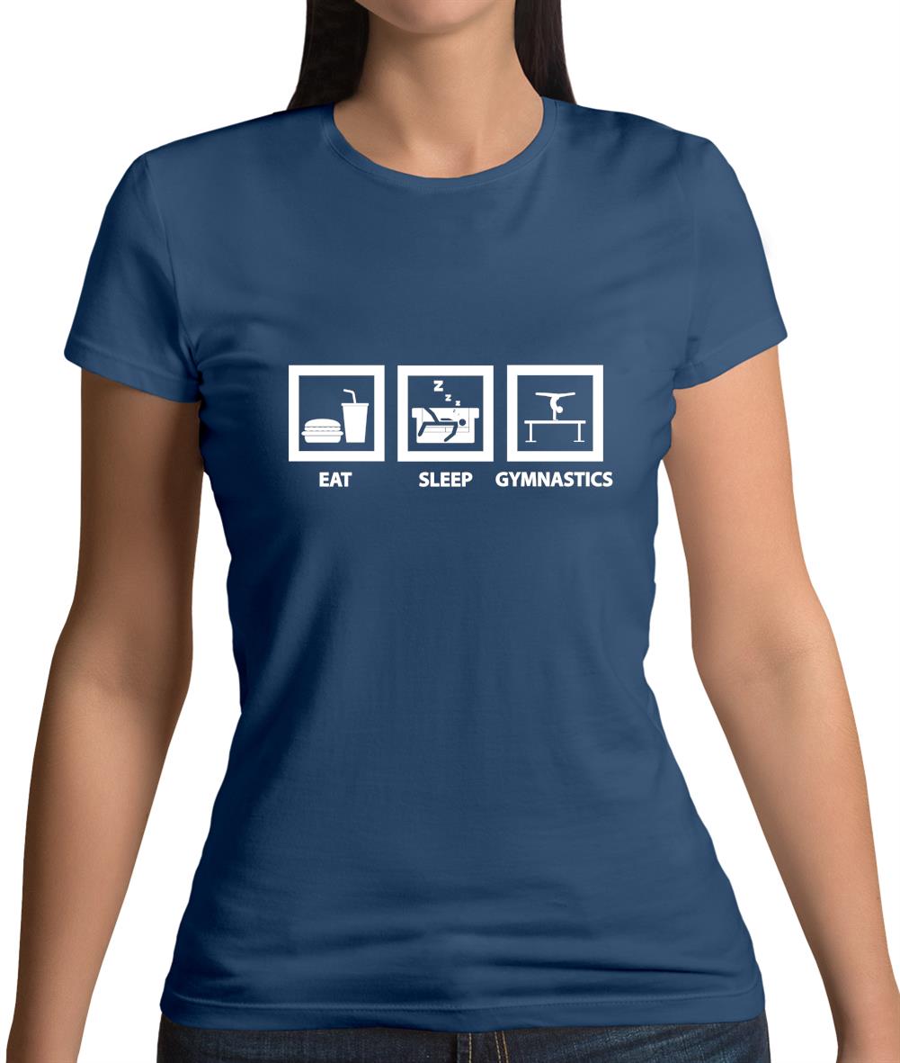 Eat Sleep Gymnastics Womens T-Shirt