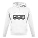 Eat Sleep Hike unisex hoodie