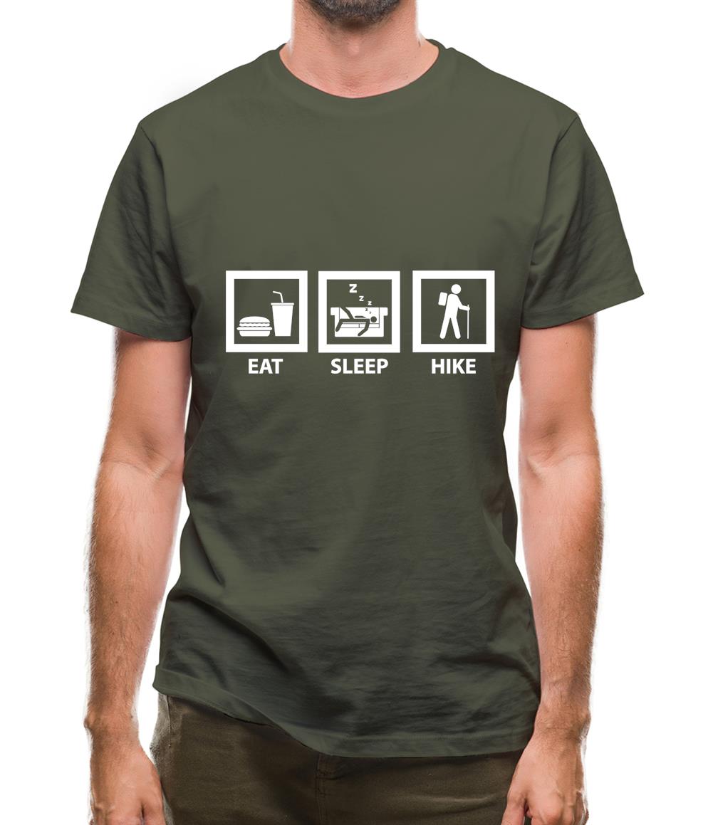 Eat Sleep Hike Mens T-Shirt
