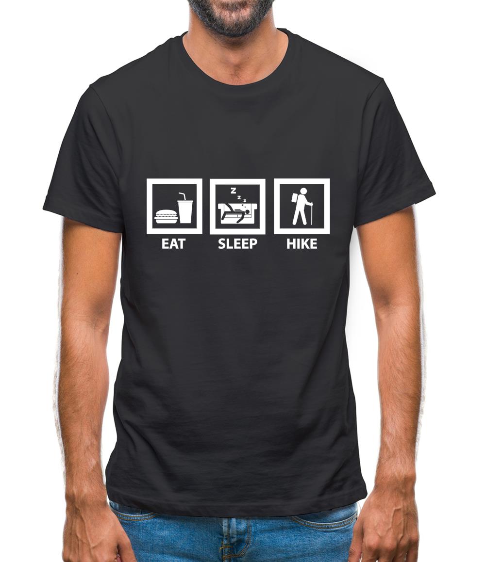 Eat Sleep Hike Mens T-Shirt