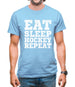 Eat Sleep Hockey Repeat Mens T-Shirt