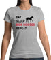 Eat Sleep Horse Womens T-Shirt