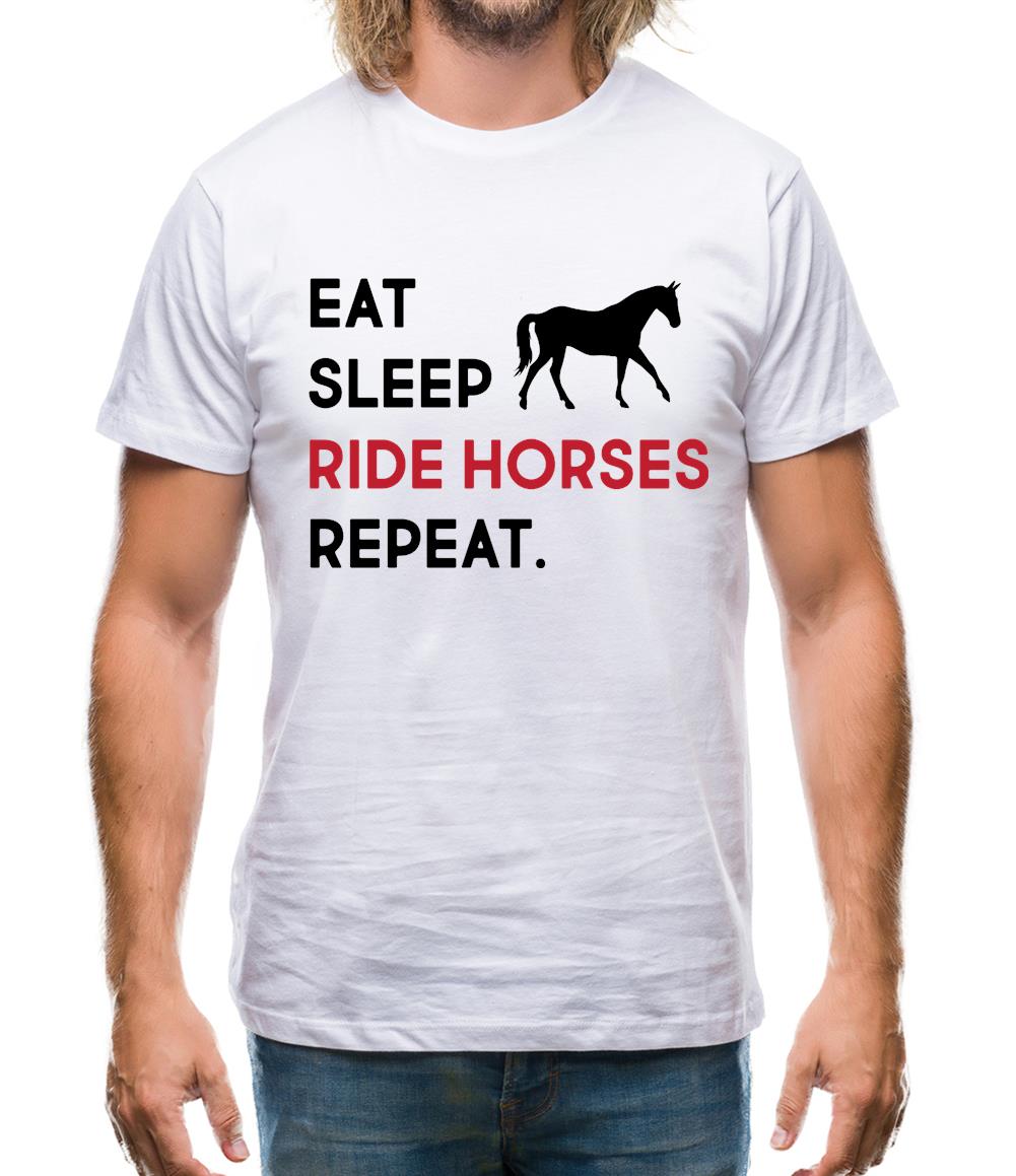 Eat Sleep Horse Mens T-Shirt