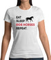 Eat Sleep Horse Womens T-Shirt