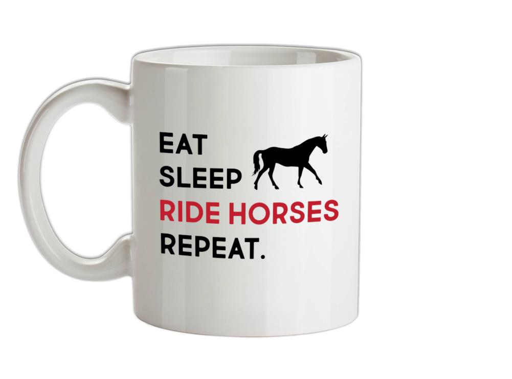 Eat Sleep Horse Ceramic Mug