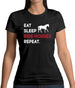 Eat Sleep Horse Womens T-Shirt