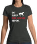 Eat Sleep Horse Womens T-Shirt