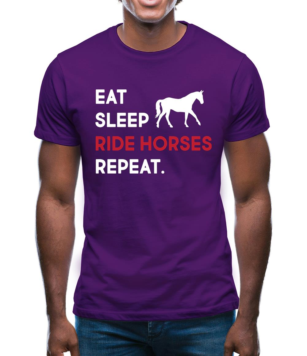 Eat Sleep Horse Mens T-Shirt