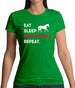 Eat Sleep Horse Womens T-Shirt