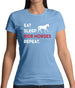 Eat Sleep Horse Womens T-Shirt