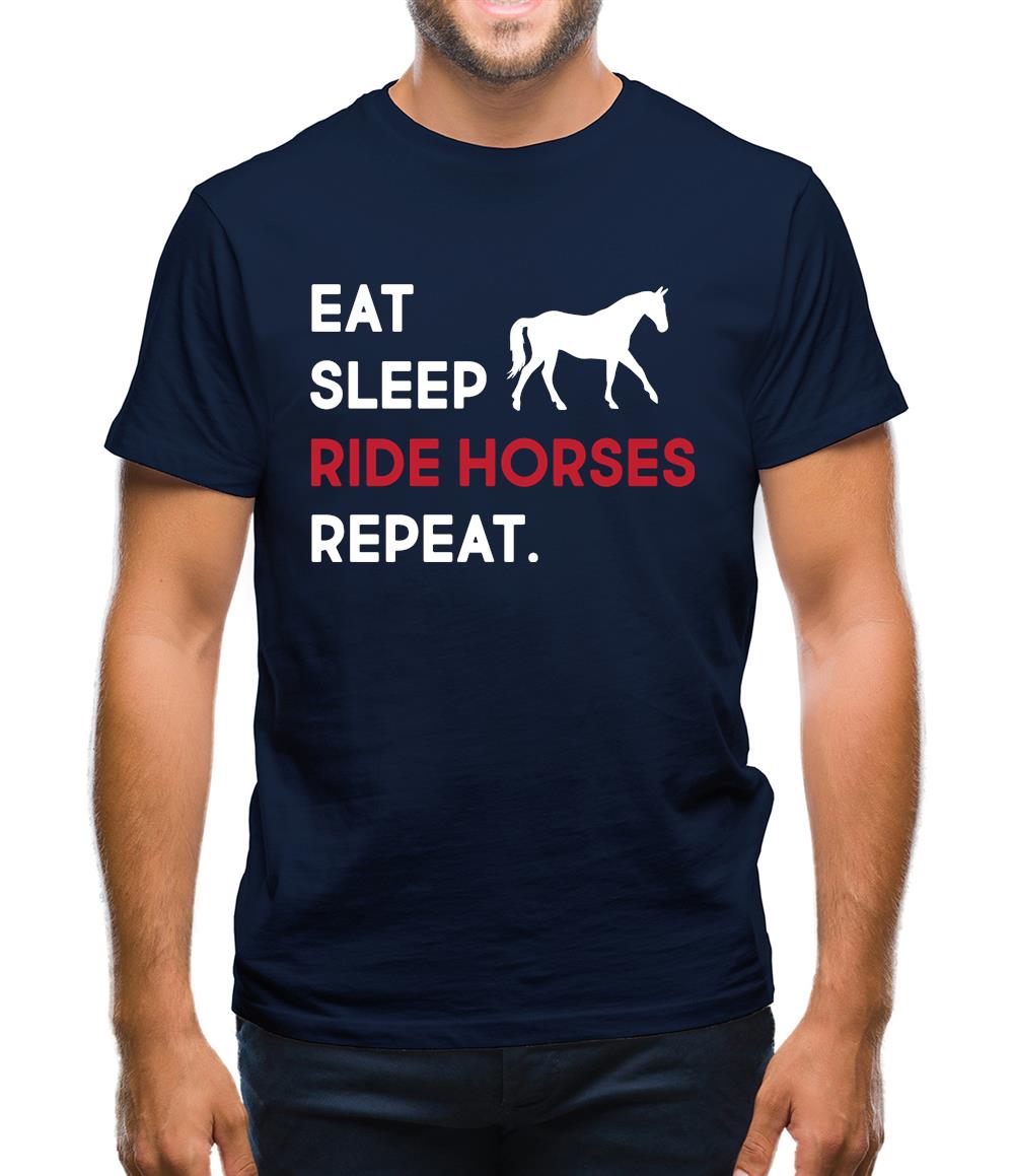 Eat Sleep Horse Mens T-Shirt