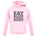 Eat Sleep Kickbox REPEAT unisex hoodie