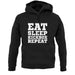 Eat Sleep Kickbox REPEAT unisex hoodie