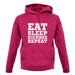 Eat Sleep Kickbox REPEAT unisex hoodie