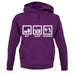 Eat Sleep Kickbox unisex hoodie