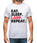 Eat Sleep Larp Repeat Mens T-Shirt