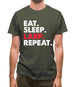 Eat Sleep Larp Repeat Mens T-Shirt