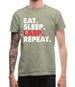 Eat Sleep Larp Repeat Mens T-Shirt