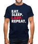 Eat Sleep Larp Repeat Mens T-Shirt