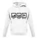 Eat Sleep Moto X unisex hoodie