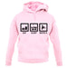 Eat Sleep Moto X unisex hoodie