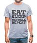 Eat Sleep Netball Repeat Mens T-Shirt