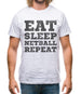 Eat Sleep Netball Repeat Mens T-Shirt