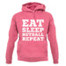 Eat Sleep Netball Repeat unisex hoodie
