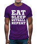 Eat Sleep Netball Repeat Mens T-Shirt