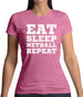 Eat Sleep Netball Repeat Womens T-Shirt