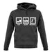 Eat Sleep Netball unisex hoodie