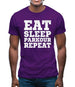 Eat Sleep Parkour REPEAT Mens T-Shirt