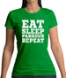 Eat Sleep Parkour REPEAT Womens T-Shirt