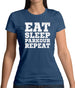 Eat Sleep Parkour REPEAT Womens T-Shirt