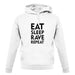 Eat Sleep Rave Repeat unisex hoodie