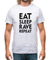 Eat Sleep Rave Repeat Mens T-Shirt