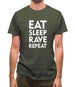 Eat Sleep Rave Repeat Mens T-Shirt