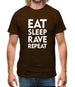 Eat Sleep Rave Repeat Mens T-Shirt