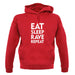 Eat Sleep Rave Repeat unisex hoodie