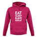 Eat Sleep Rave Repeat unisex hoodie