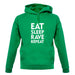 Eat Sleep Rave Repeat unisex hoodie