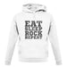 Eat Sleep Rock REPEAT unisex hoodie